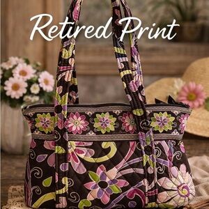 Vera Bradley Betsy Shoulder Bag – Purple Punch (Retired Print)